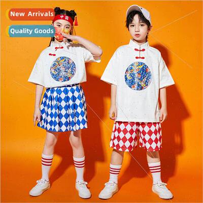 June 1 childrens cheerleading permance clothing Chinese  poe