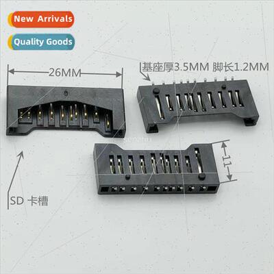 SD Card Holder Card Slot Full Plastic Short Body 10P Memory