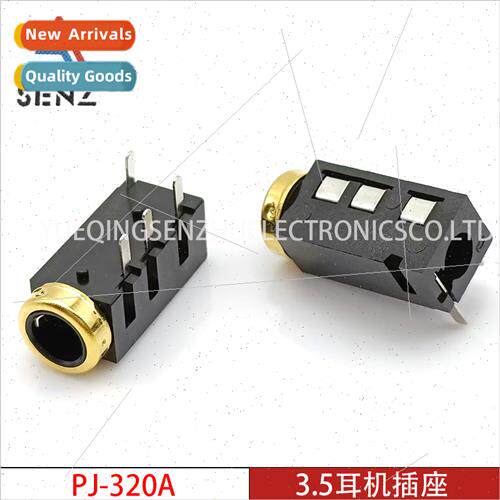 3.5mm headphone socket PJ-320A 4-sound channel gold-plated c