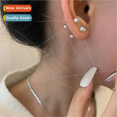 Quotation earrings female love earrings double ear holes sta