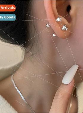 Quotation earrings female love earrings double ear holes sta