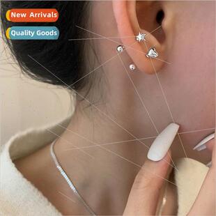 Quotation earrings female love earrings double ear holes sta