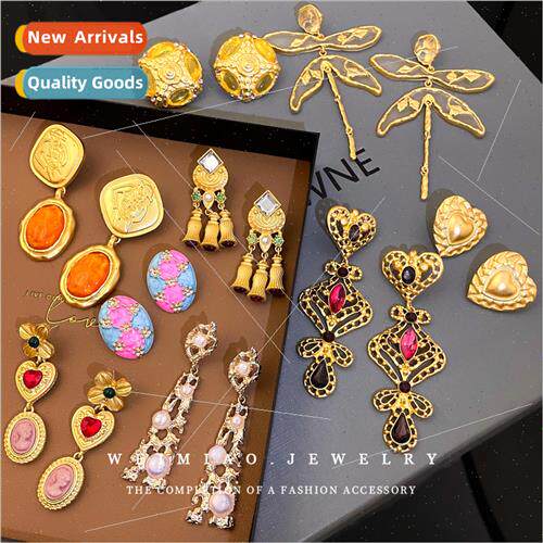 lver needle wh diamond square pearl flower tassel earrings a