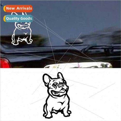 Bulldog Dog Car Sticker Bulldog Superhero Dog Reflective Car