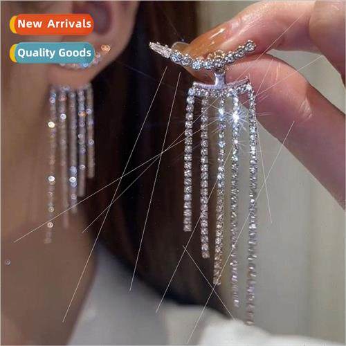 New full diamonds super flash multi-chain zirconia tassel tw