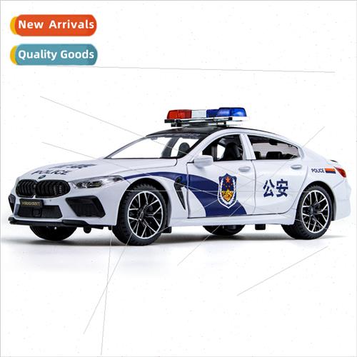 1:24 alloy Bauma M8 simulation car model sound light back to
