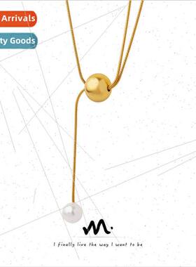 French ins nd fashion jewelry s tanium steel gold-plated sna