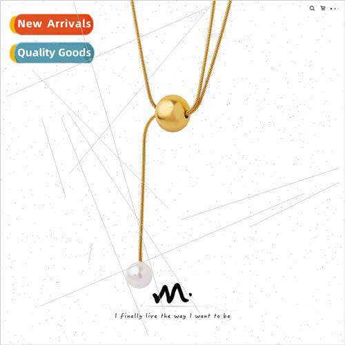 French ins nd fashion jewelry s tanium steel gold-plated sna