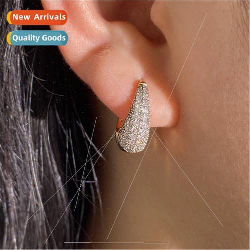 new tide lifting basket earrings full diamond earrings femal