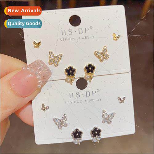Summer sweet fresh fashion small flowers butterfly earrings