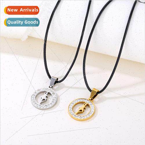 mple ballet girl wh diamonds necklace women versatile do not