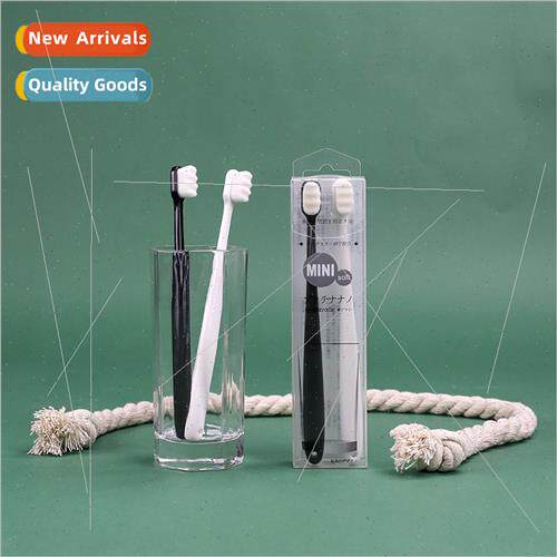 japan cloud soft ten thoushairs small head toothbrush black