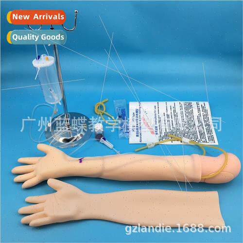 Full-featured intravenous arm infusion model skin-exchangeab