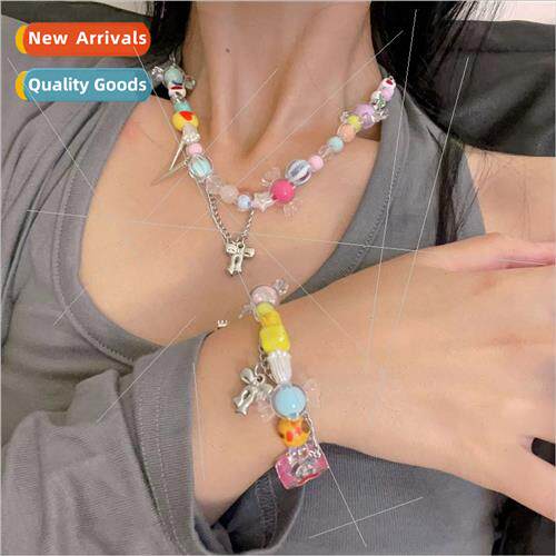 Candy Lnecklace female new tide niche ins colorful beads chi