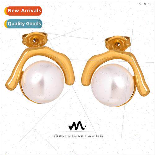 No color loss earrings fashion tanium steel gold-plated imat
