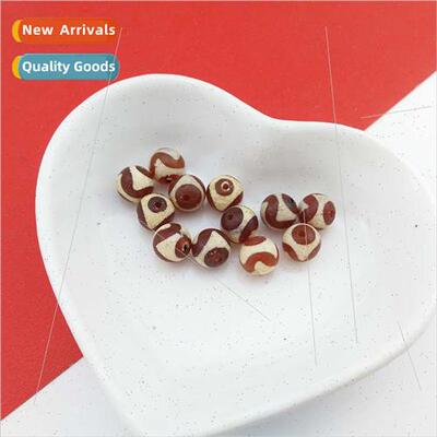 Old days beads weathering grain agate red flesh round beads