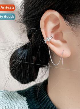 Europe cross onepcs ear clip earrings tide model fashion sim