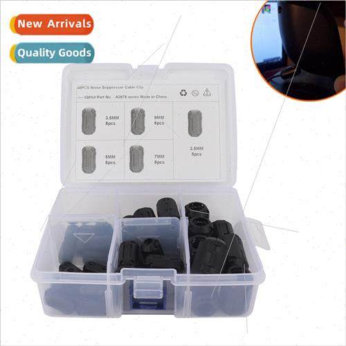 Anti-interference degaussing ring wh magnetic core; clip-on