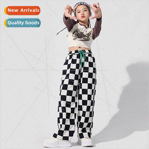 New Korea Girls Jazz Dance Costume Child Female jazz navel e