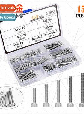 153pcs M5 cylindrical head cup head socket head cap screws w