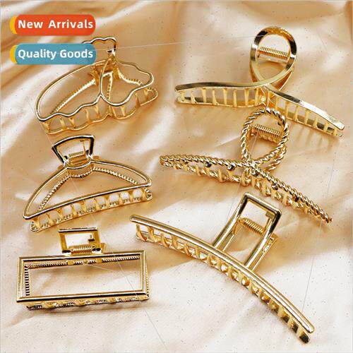 Korea size metal butterfly grab clip back head hair grab hea