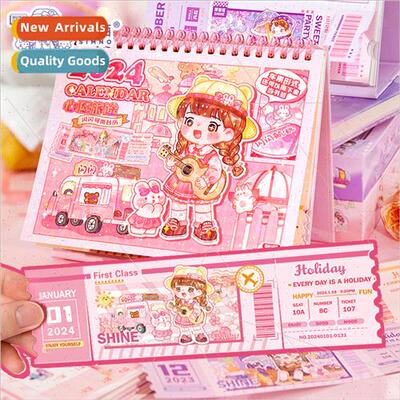 Glter Sweetheart Diary 2024 Desk Calendar Cute Desktop Ornam