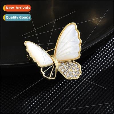 Fashion classic new colorful butterfly brooch cocoon into a