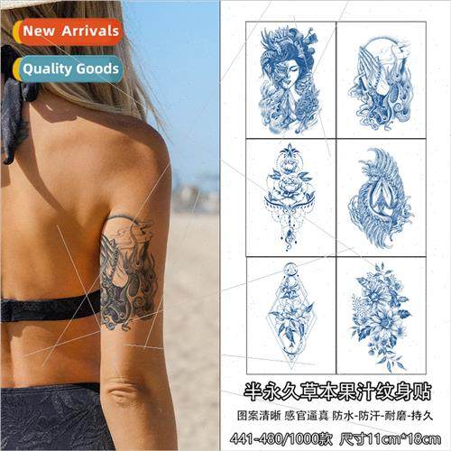 Herbal Juice semi-permanent waterprosweat tattoo cover scar