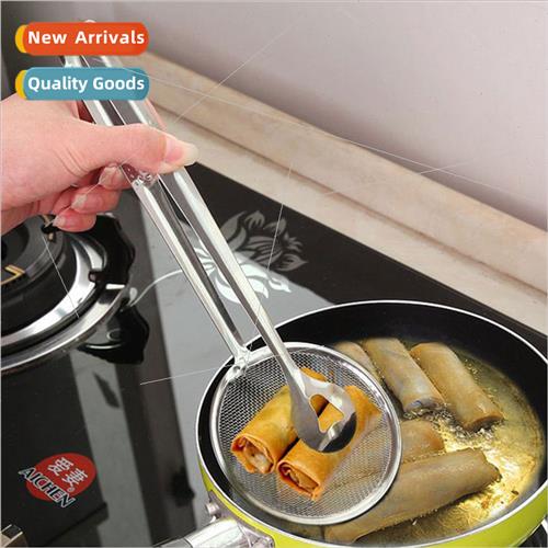 Multifunctional oil scoop draining food clip kchen spoon sta