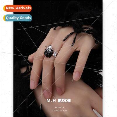 Square diamonds small ghost ring niche opening couple ring a