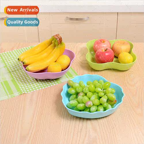 Colorful crystal transparent fru plate creative cute cartoon