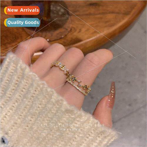 ins tide ring female niche fashion sense cold wind index fin