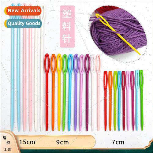 Sweater Knting Aids Plastic Needles Big Eye Sweater Needles