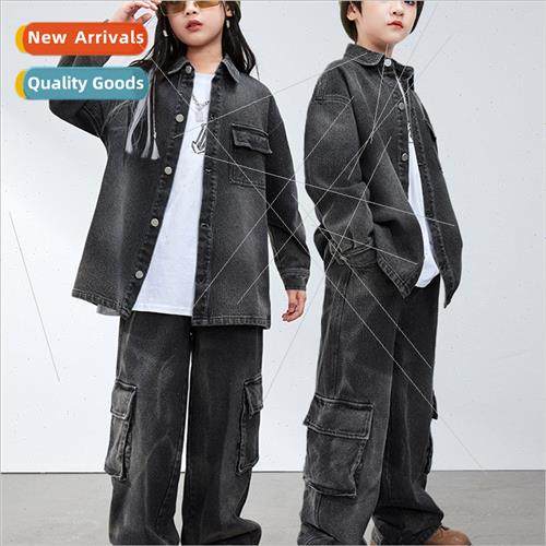 New Years Day childrens permance costumes boys hip-hop set d