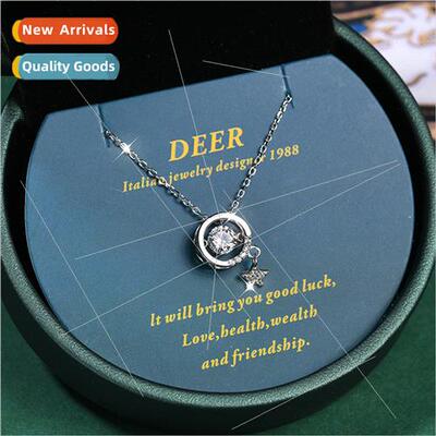 Beating Heart Necklace Women Fashion Star Pendant Spirual Ta