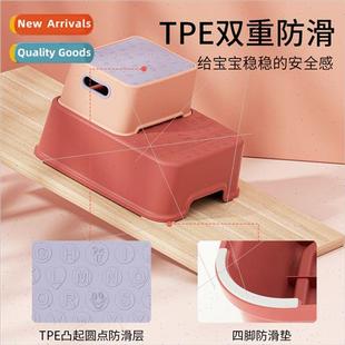 Bathroom hand-washing footstool household double spl height