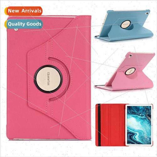 适用Huawei M6 10.8 inch Tablet PC Leather Case T5 10 Rotatin