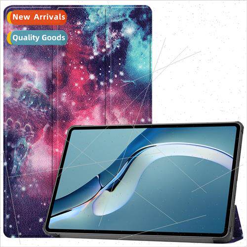 适用Huawei MatePadPro12.6 Tablet Case Tri-fold colorful 12.6