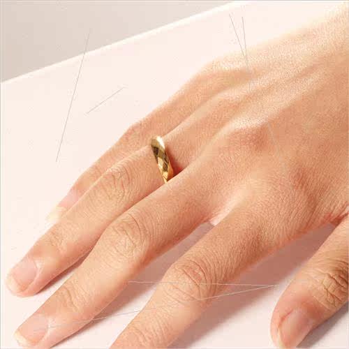 Men Tanium Steel Ring Stainless Diamond Cut Women mple Ring