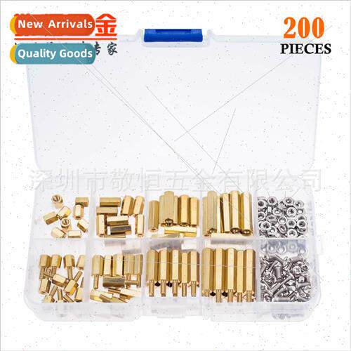200pcs M3 single pass double pass hexagonal copper post wh s