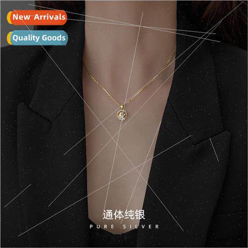 S925 silver gold plated necklace women simple fairy tale mer