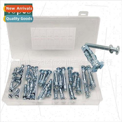 40pcs boxed Hollow gecko zinc plated plasterboard Expansion
