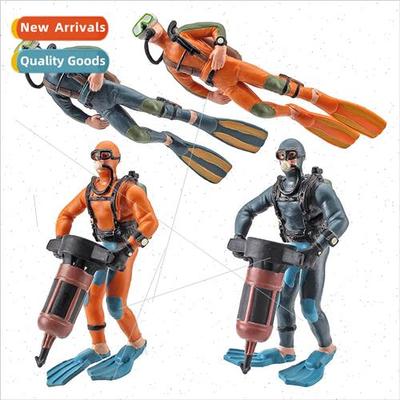 Diver model mini undersea exploration survey frogman scene d