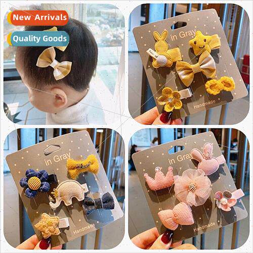 Baby hair clip hair card headdress infant side clip hair vol