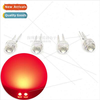 LED light beads 4.8mm F5 straw hat large cup red red light h