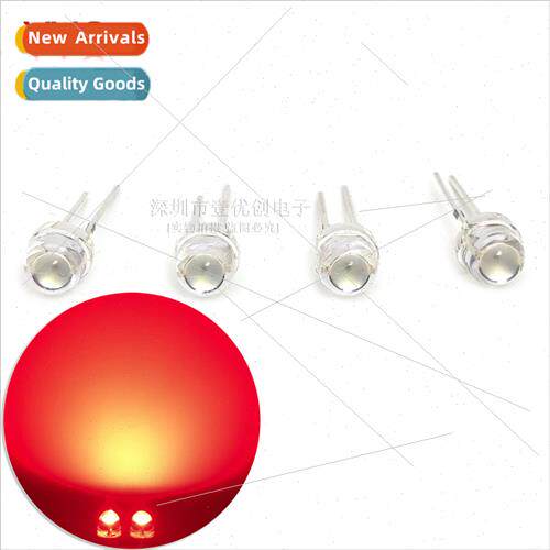 LED light beads 4.8mm F5 straw hat large cup red red light h
