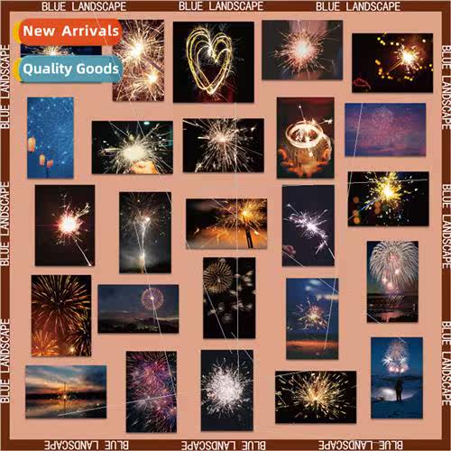 50 bright romantic fireworks bloom stickers diy decoration h