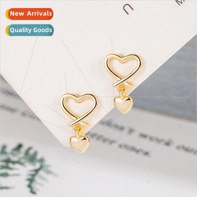 Koreasimple commuter love earrings female 2023 new summer wa