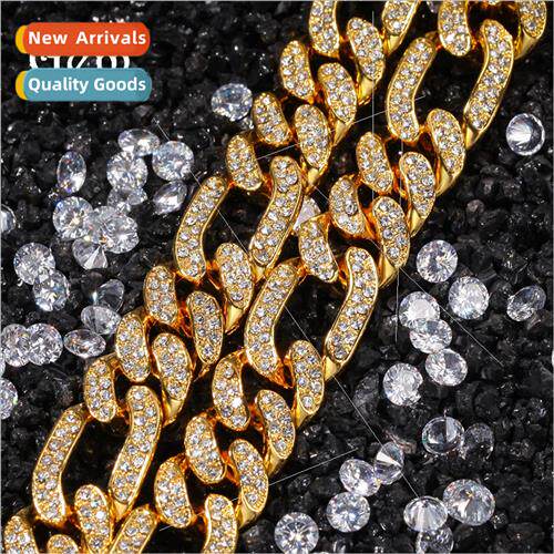 Hip Hop Men Necklace Hiphop Rap Rap Alloy wh Diamonds NK3:1