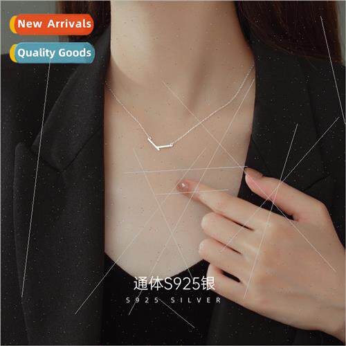 S925 lver Geometric Necklace 2022 New Women Premium che Mini
